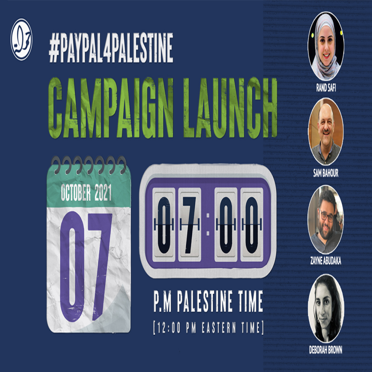 Register for our webinar on #PayPal4Palestine Campaign!