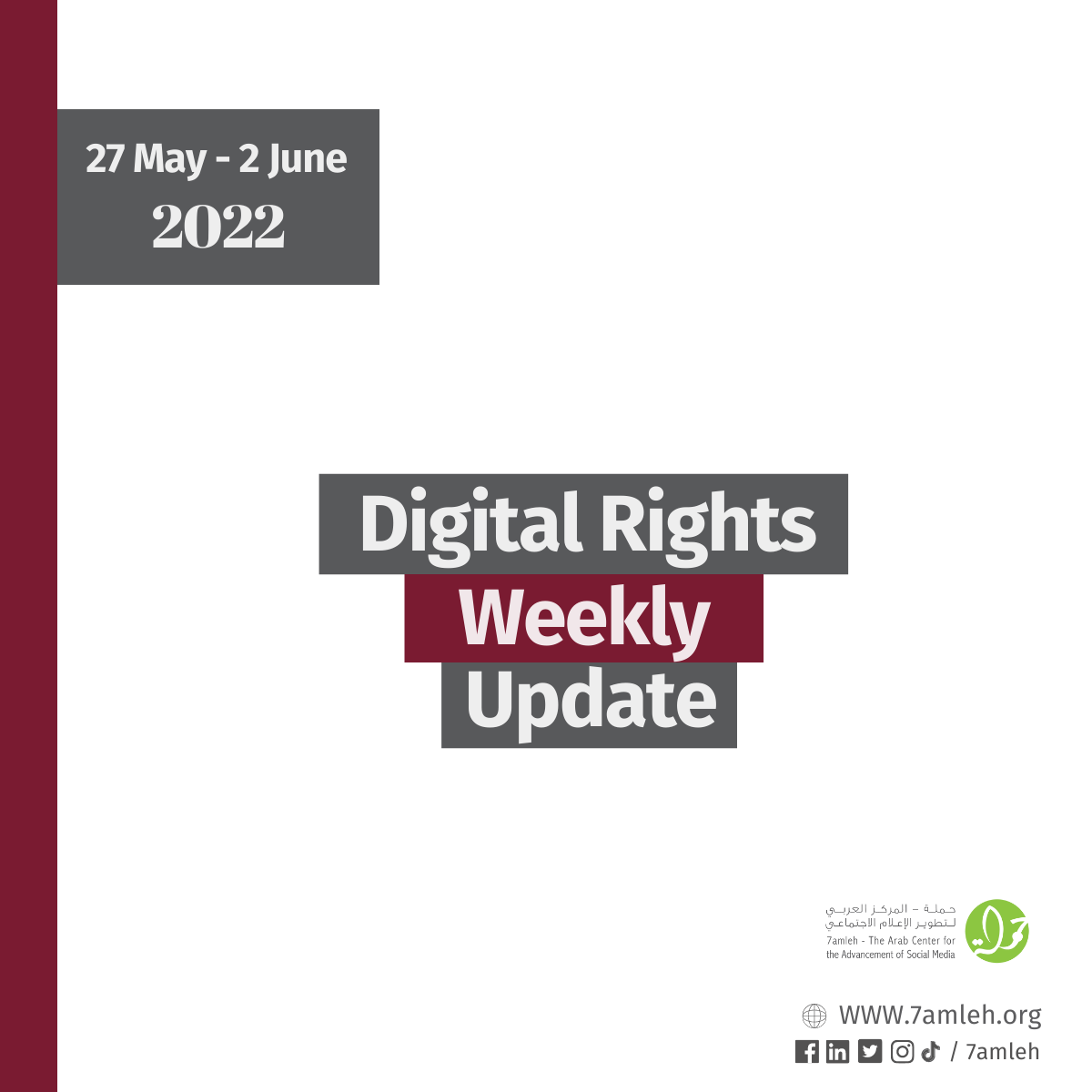 27 May - 2 June 2022