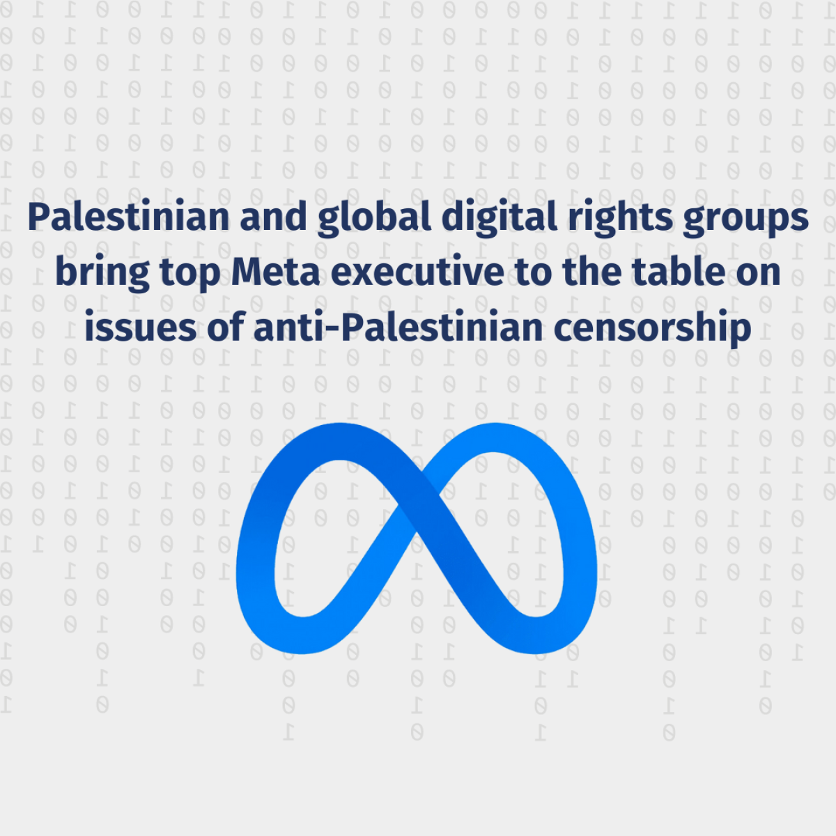 Palestinian and global digital rights groups bring top Meta executive to the table on issues of anti-Palestinian censorship