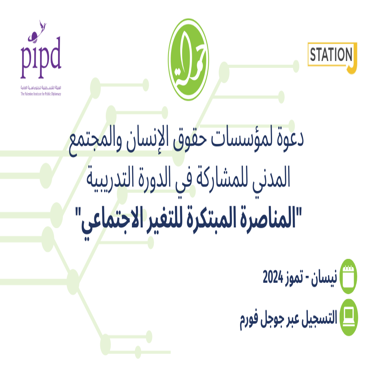 دورة تدريبية - المناصرة المبتكرة للتغير الاجتماعي