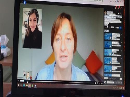 حملة يشارك في حوارية رقمية بعنوان  "جدارن رقمية" 
