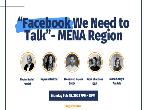 Facebook We Need To Talk  - MENA Region