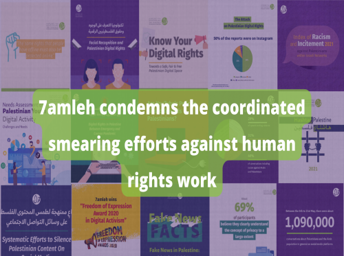7amleh condemns the coordinated smearing efforts against human rights work
