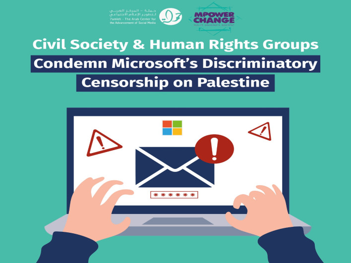Civil Society & Human Rights Groups Condemn Microsoft’s Discriminatory Censorship on Palestine