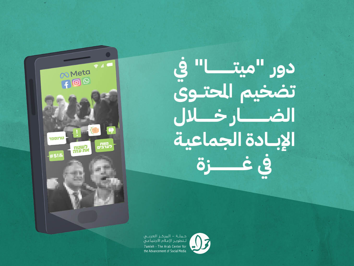 تقرير جديد من حملة: دور "ميتا" في تضخيم المحتوى الضار ضد الفلسطينييّن خلال حرب الإبادة في غزة