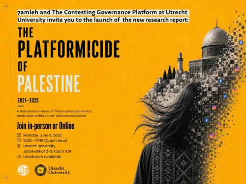 Invitation | Report Launch: The Platformicide of Palestine (2021–2025)
