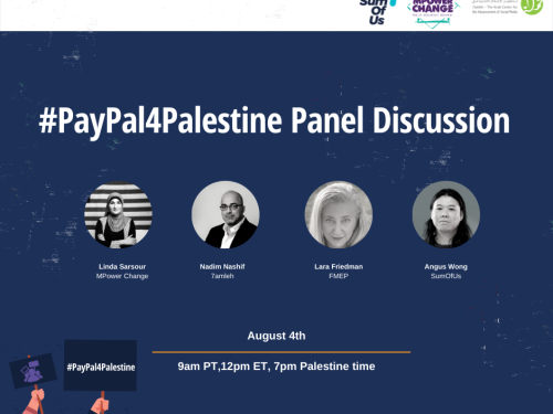 Join our webinar on #PayPal4Palestine!