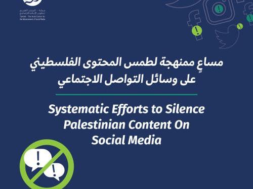 Systematic Efforts to Silence Palestinian Content On Social Media