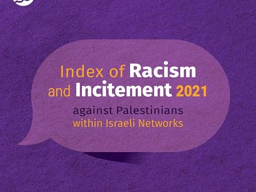 Racism and Incitement Index 2021: Increase in Racism and Incitement against Palestinians and Arabs During the Year