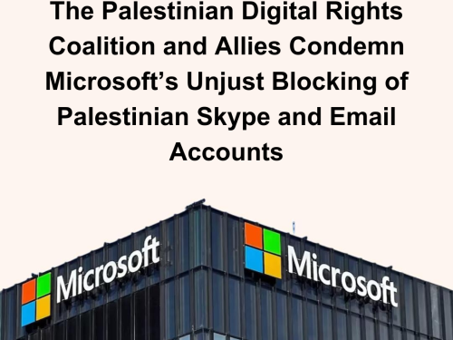Condemning Microsoft’s Unjust Blocking of Palestinian Skype and Email Accounts