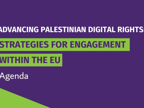 7amleh & EU Partners Get Together in Brussels: Detailed Agenda